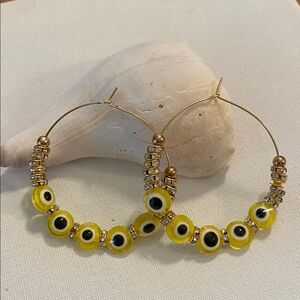 Evil Eye Hoop Earrings